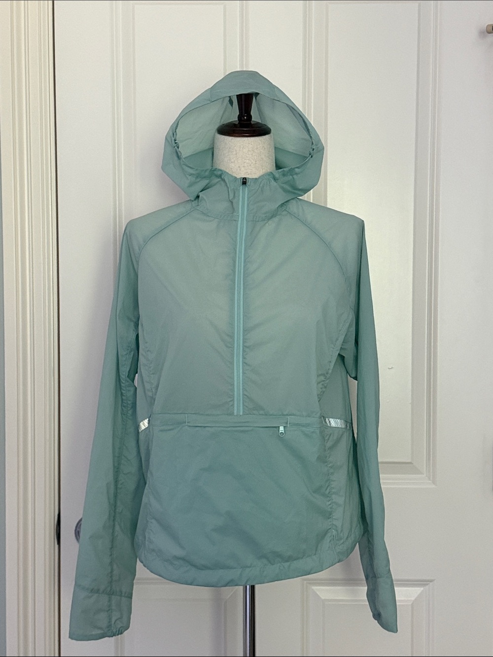 Oiselle Reflective Rain Running Pullover Jacket